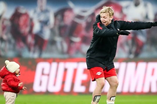 Hat momentan viel Grund zum Feiern mit RB Leipzig: Emil Forsberg.