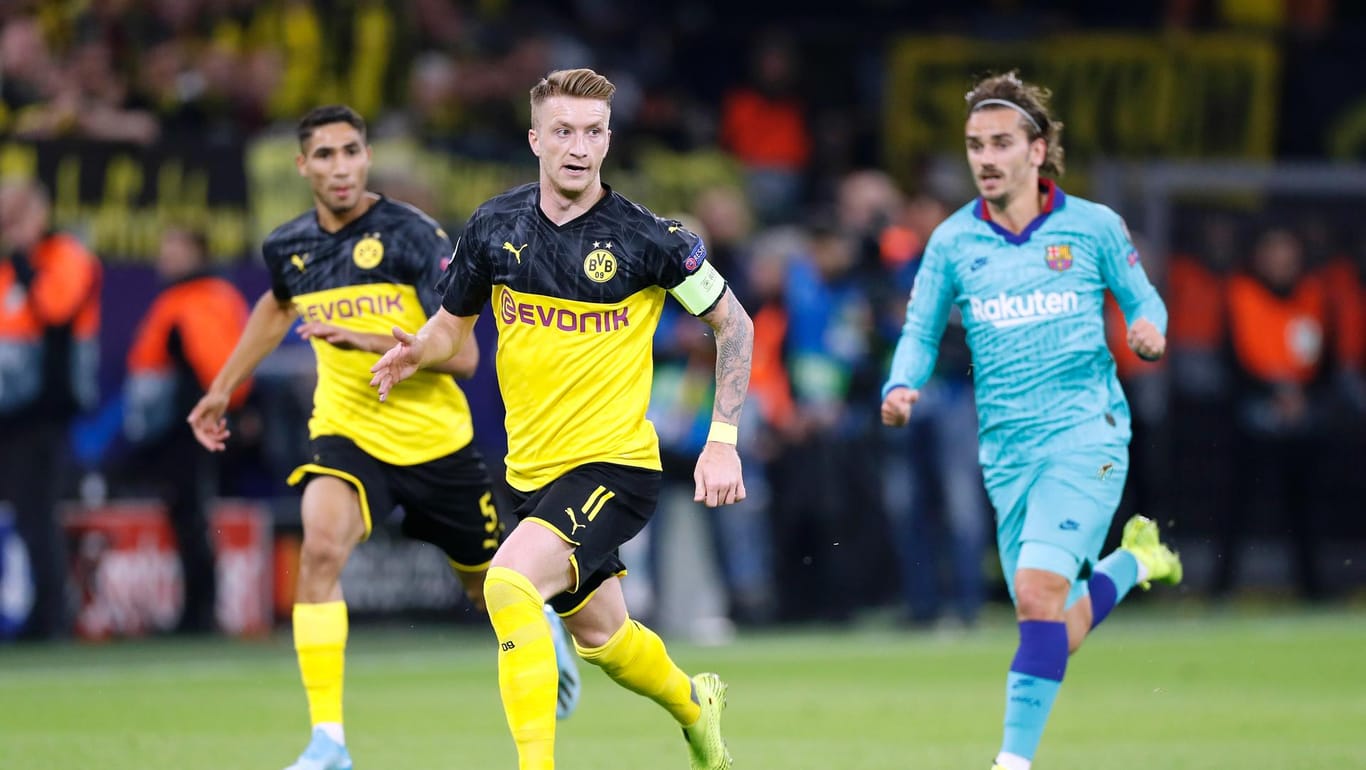 Brauchen gegen Barcelona dringend einen Sieg: Die Dortmunder um Kapitän Marco Reus.