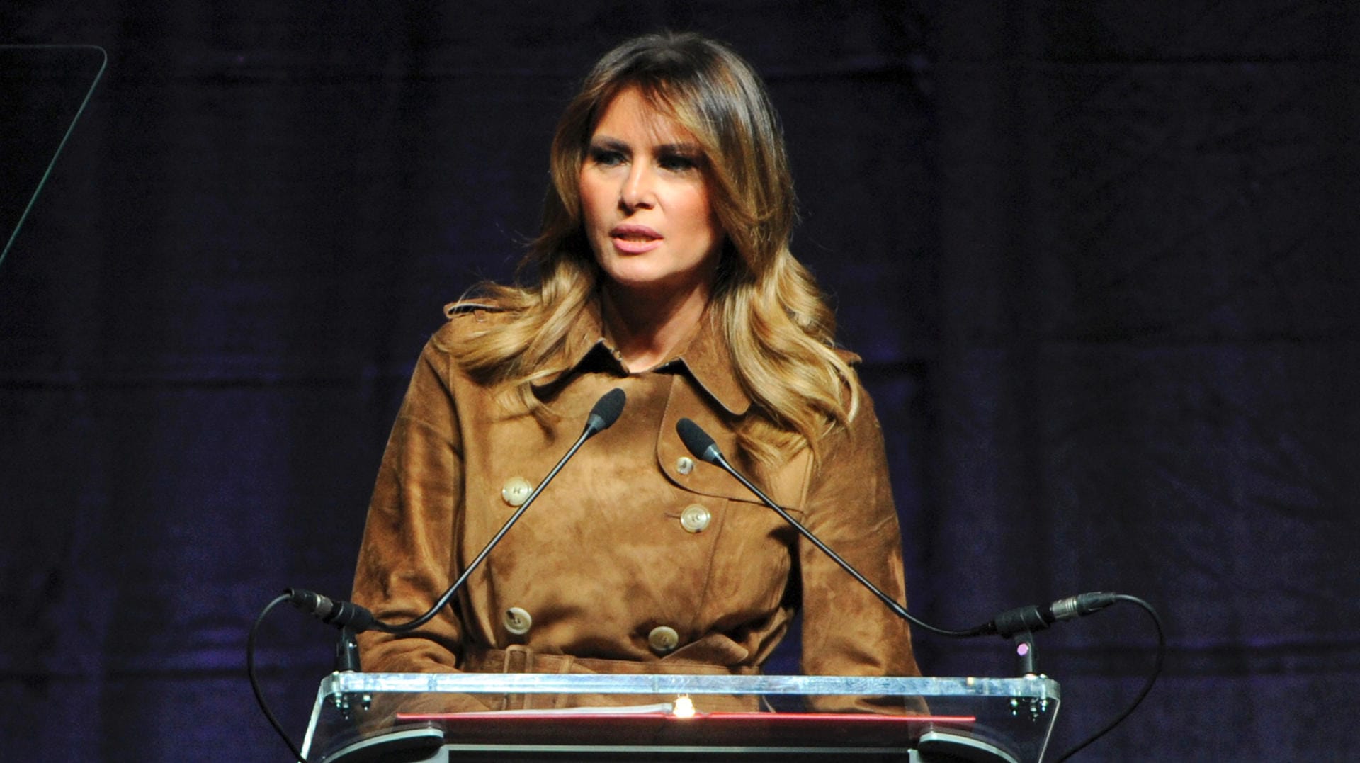 Melania Trump: Die First Lady wurde bei einer Rede in Baltimore ausgebuht.