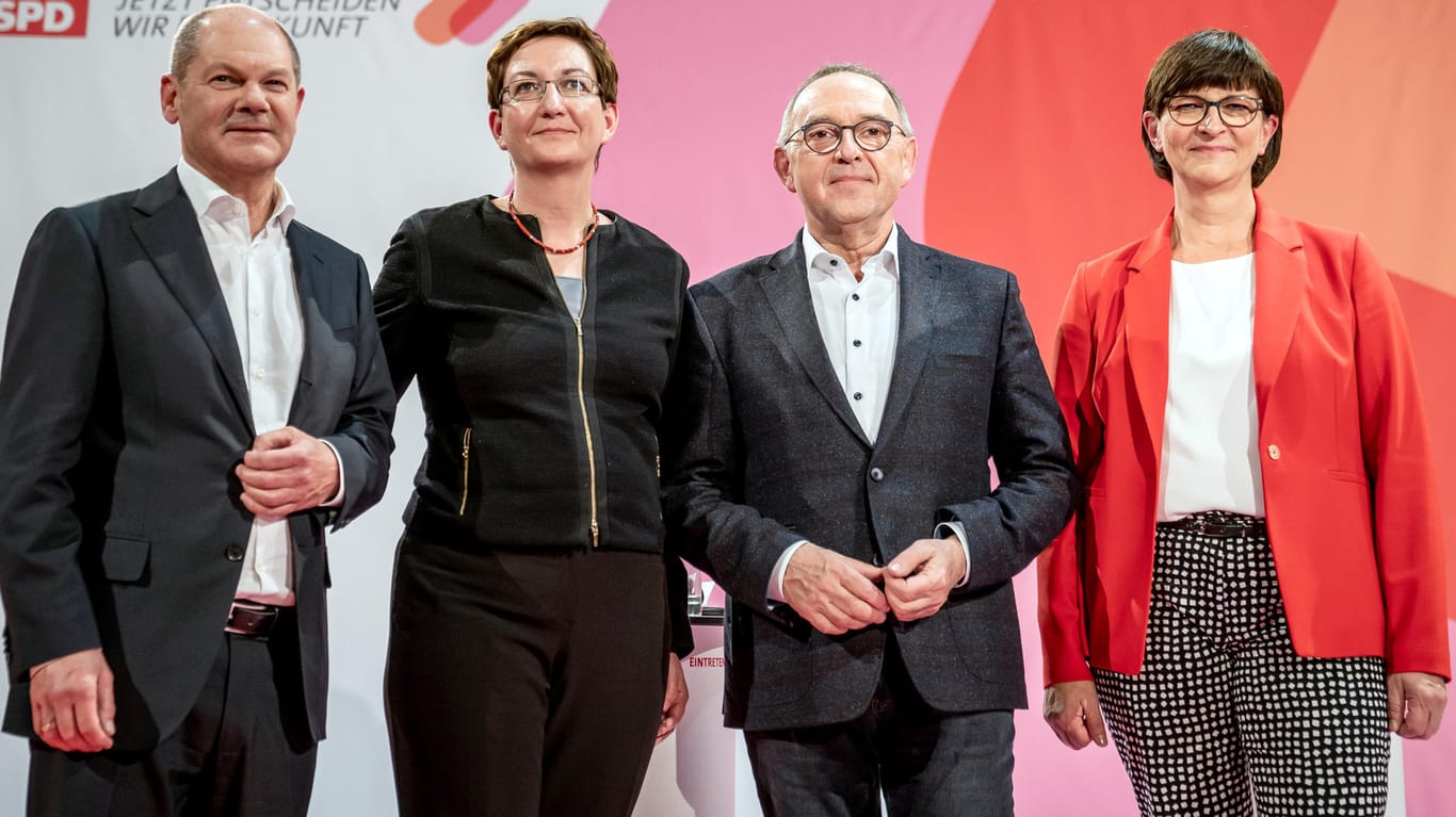 Olaf Scholz und Klara Geywitz oder Norbert Walter-Borjans und Saskia Esken? Am Samstag steht die neue SPD-Spitze fest. Probleme werden bleiben.