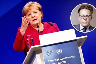Angela Merkel auf dem Internet Governance Forum: Grünen-Politiker Konstantin von Notz fordert eine politische Kehrtwende.