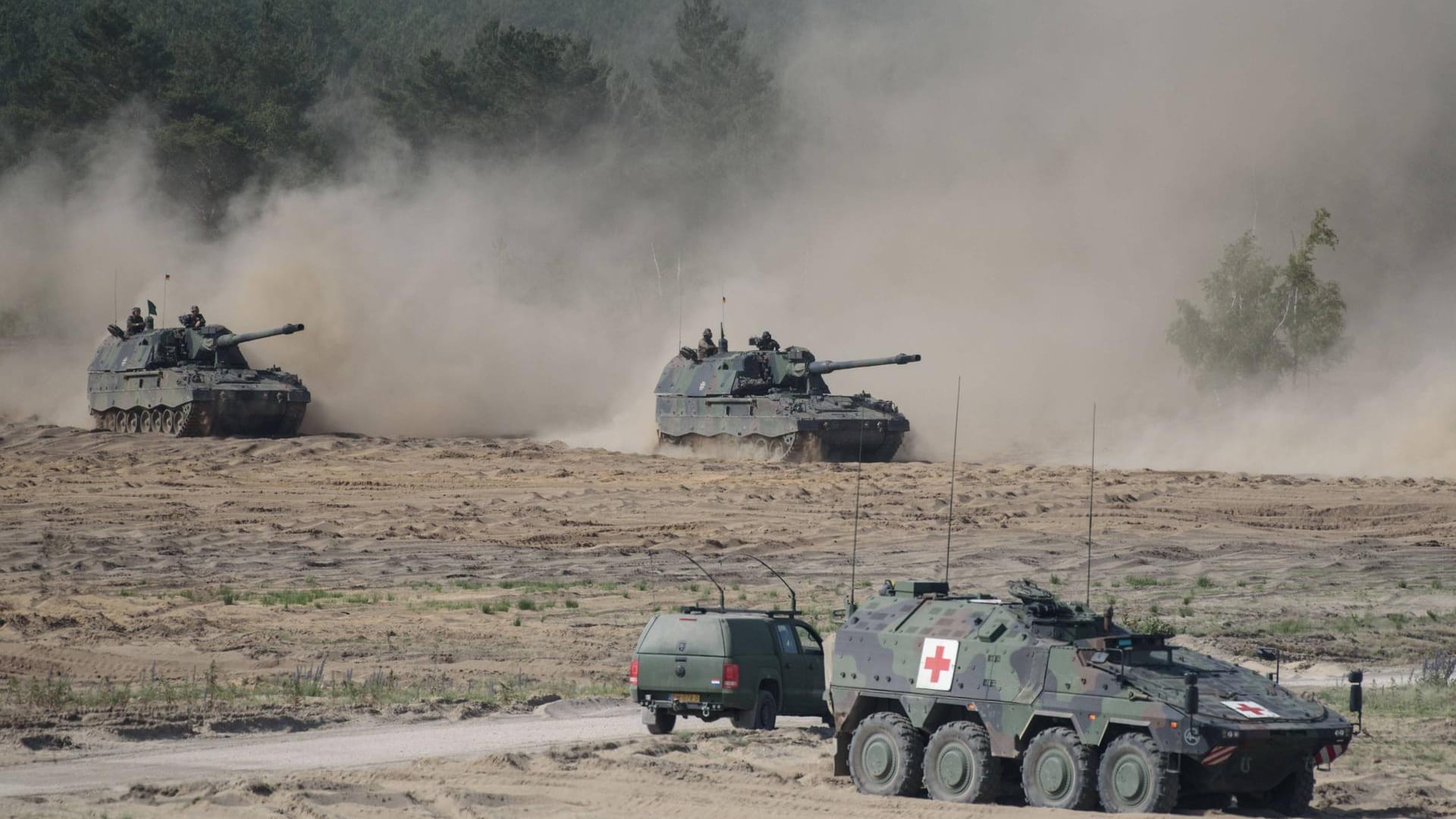 Übung der schnellen Nato-Einsatzkräfte in Polen.