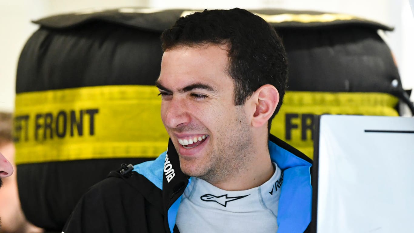 Ein glücklicher Rennfahrer: Nicholas Latifi.
