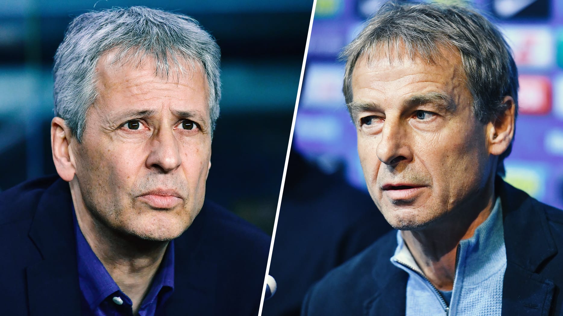 Lucien Favre und Jürgen Klinsmann: Der eine bangt um seinen Job, der andere ist neu im Job.