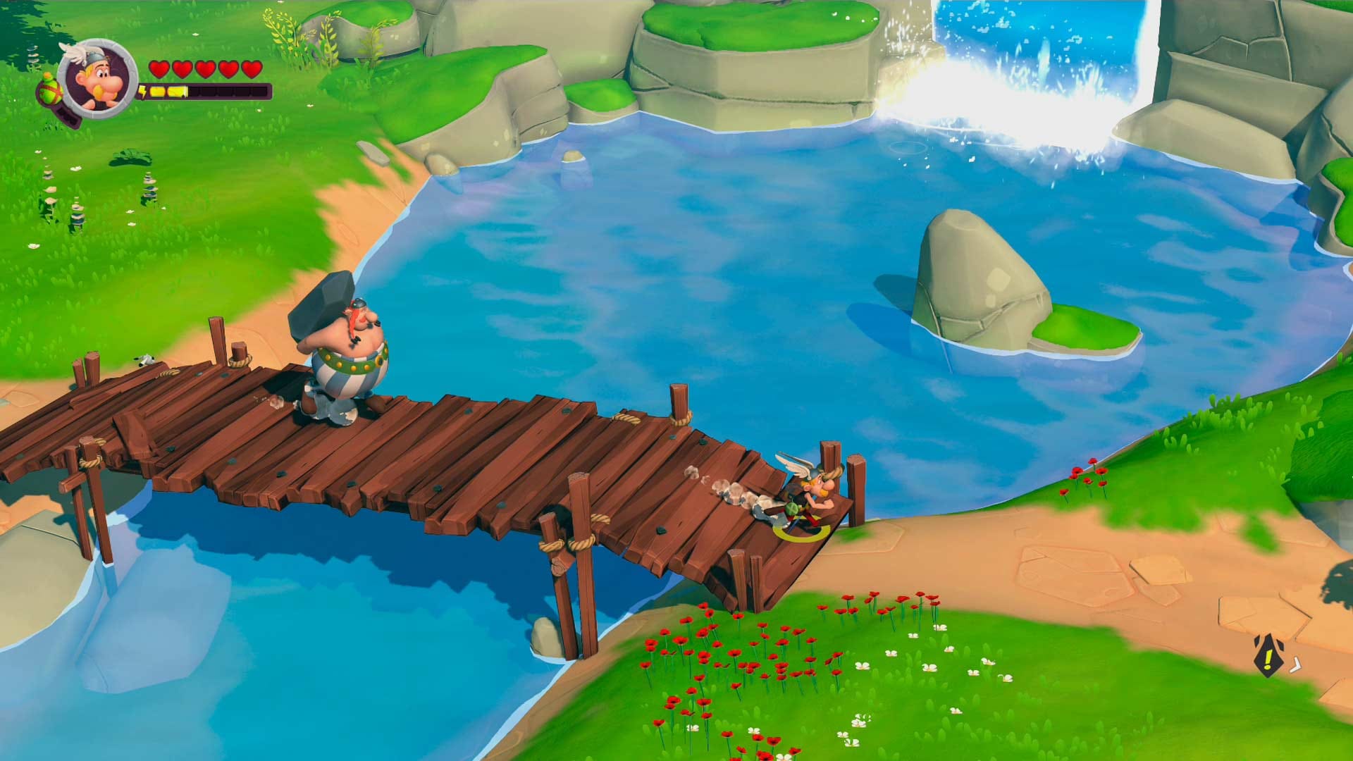 Das Bild zeigt eine Szene aus dem Spiel "Asterix und Obelix XXL 3: Der Kristall-Hinkelstein": In dem Titel können zwei Spieler gemeinsam als Asterix und Obelix ins Abenteuer ziehen. Das Bild zeigt eine Szene aus dem Spiel "Asterix und Obelix XXL 3: Der Kristall-Hinkelstein": In dem Titel können zwei Spieler gemeinsam als Asterix und Obelix ins Abenteuer ziehen.