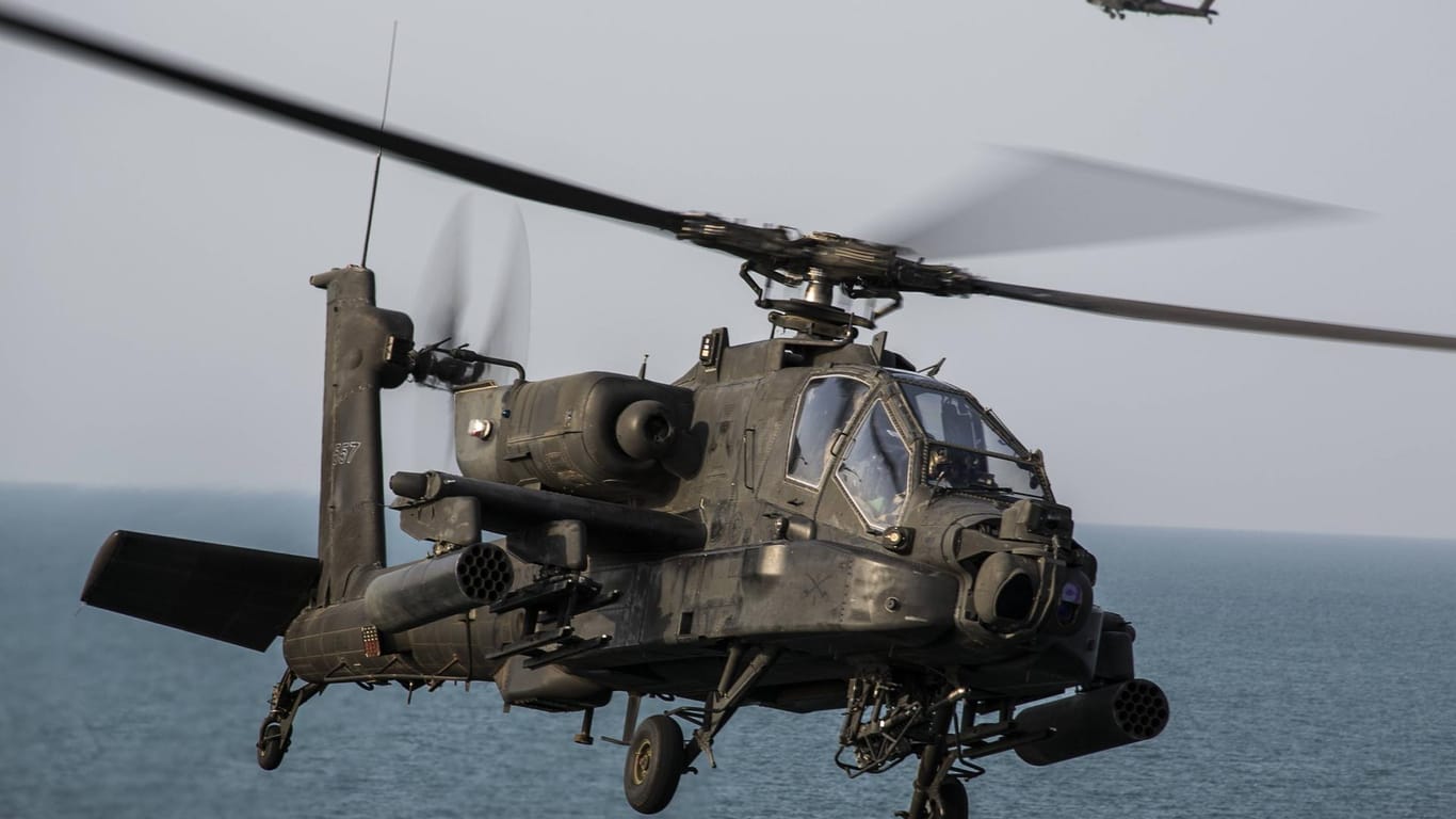 Ein "Apache"-Militärhubschrauber: Der saudische Hubschrauber soll in der Grenzregion zwischen Saudi-Arabien und dem Jemen getroffen worden sein (Symbolbild).