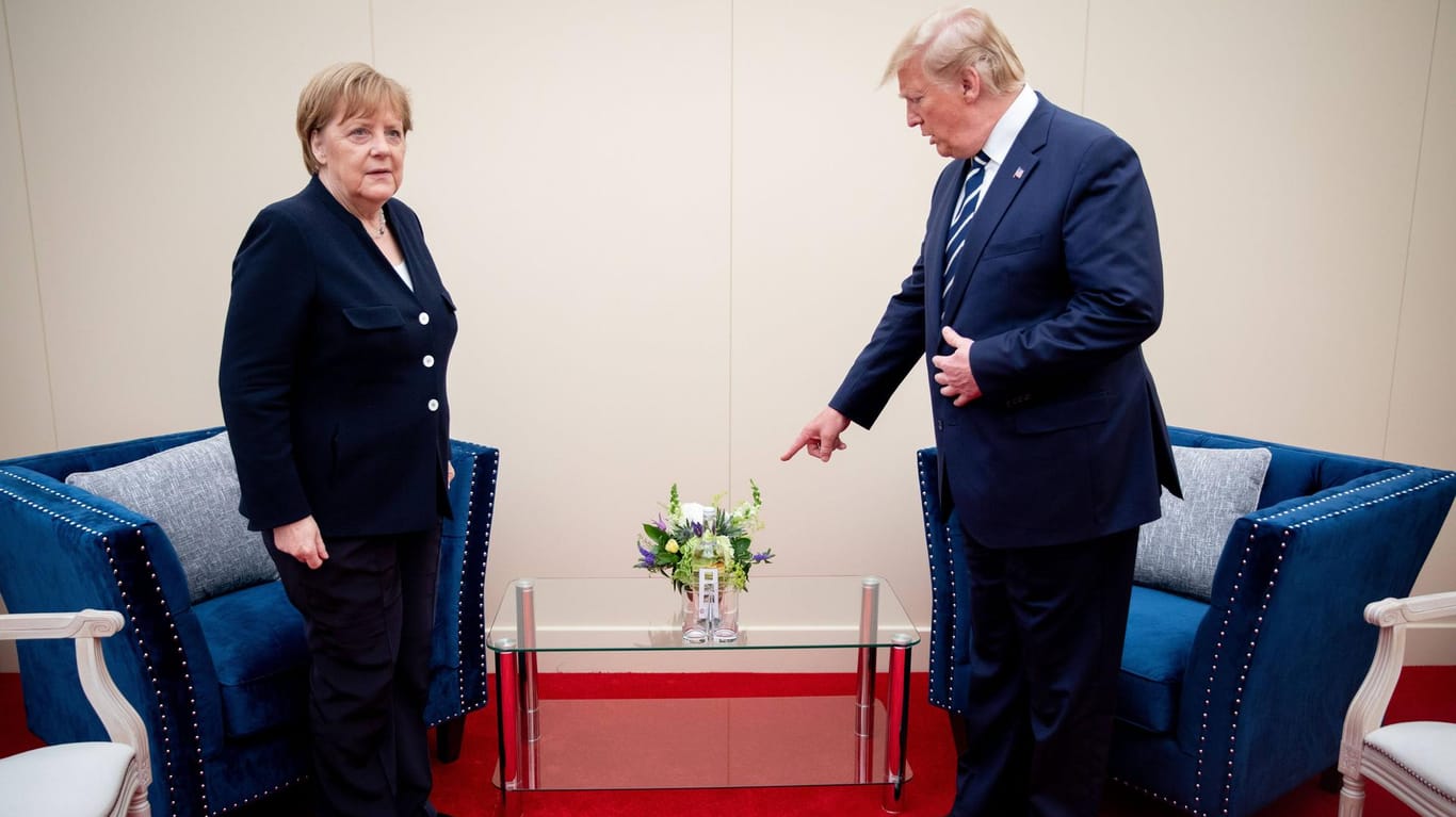 Bundeskanzlerin Merkel und US-Präsident Trump: Am Rande des Nato-Gipfels soll es nächste Woche erneut bilaterale Gespräche geben (Archivbild).