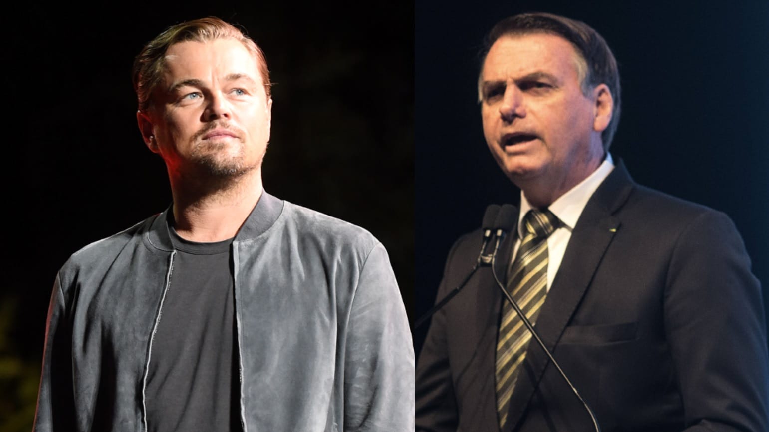 Leonardo DiCaprio und Jair Bolsonaro: Der brasilianische Präsident macht den Schauspieler für die Brände verantwortlich.