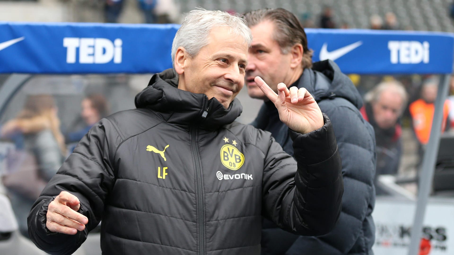 Holte in Berlin drei ganz wichtige Punkte mit dem BVB: Cheftrainer Lucien Favre.