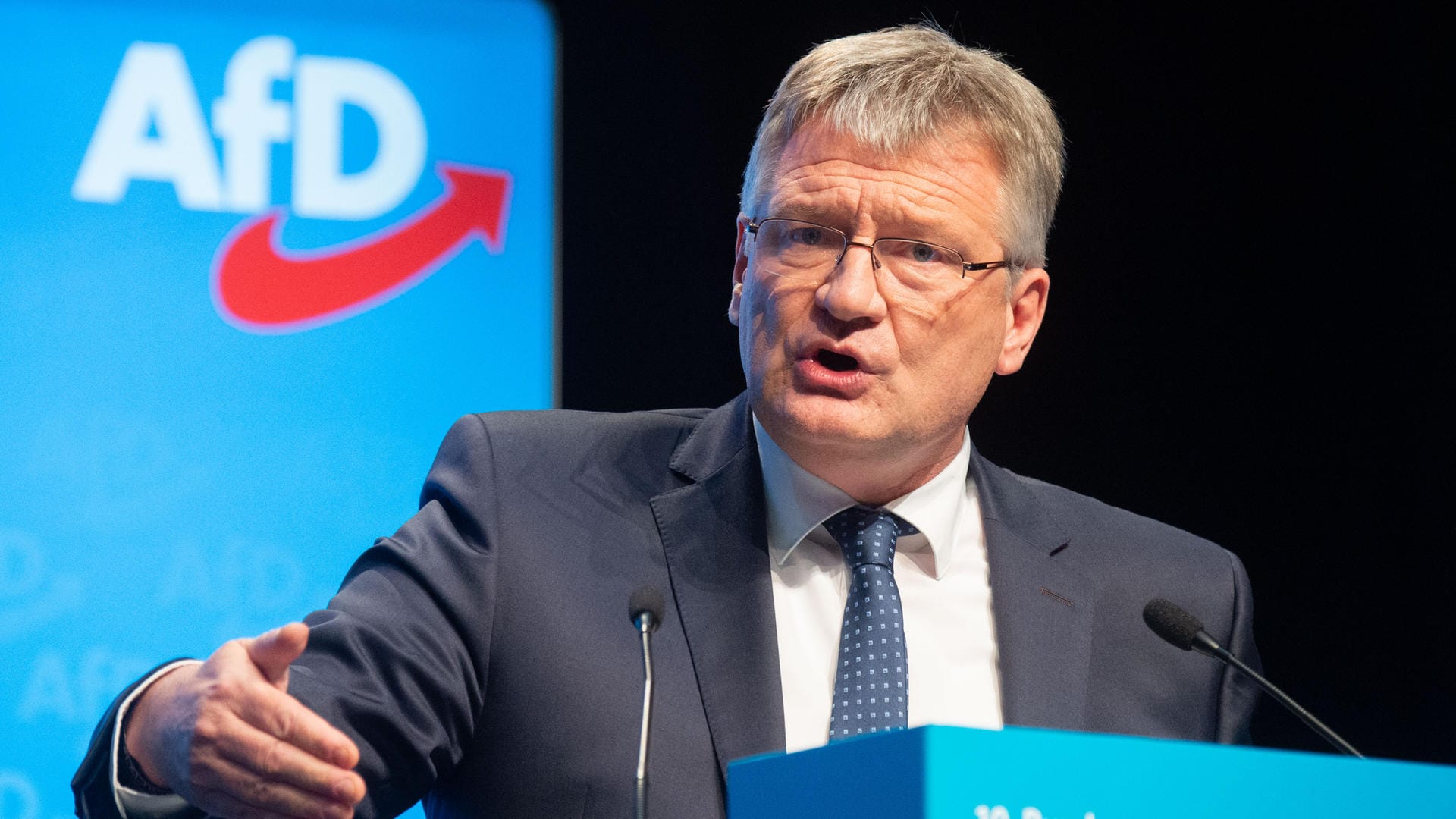 Jörg Meuthen: Der im Amt bestätigte Bundessprecher der AfD kann möglicherweise demnächst eine größere Erbschaft für seine Partei verbuchen.