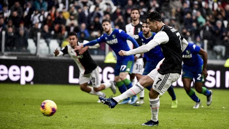 Sorgte per Elfmeter für den Ausgleich im Spiel gegen Sassuolo Calcio: Cristiano Ronaldo von Juventus Turin.