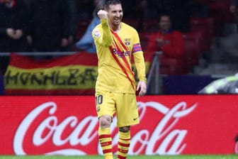 Geballte Faust: Lionel Messi erzielte gegen Atletico den entscheidenden Treffer.