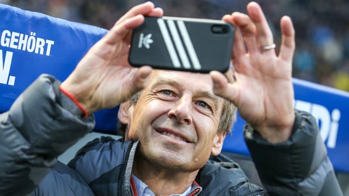 Jürgen Klinsmann nahm bei seinem Debüt im Berliner Olympiastadion einen Film auf.