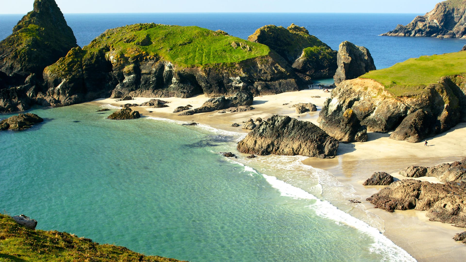 Kynance Cove in Cornwall: Reisen Sie in Büchern um die Welt.