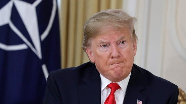 US-Präsident Donald Trump während des Nato-Gipfels in der britischen Hauptstadt. US-Präsident Donald Trump während des Nato-Gipfels in der britischen Hauptstadt.