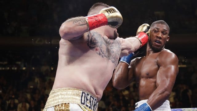 Andy Ruiz besiegte Anthony Joshua Angfang Juni in New York durch Technischen K.