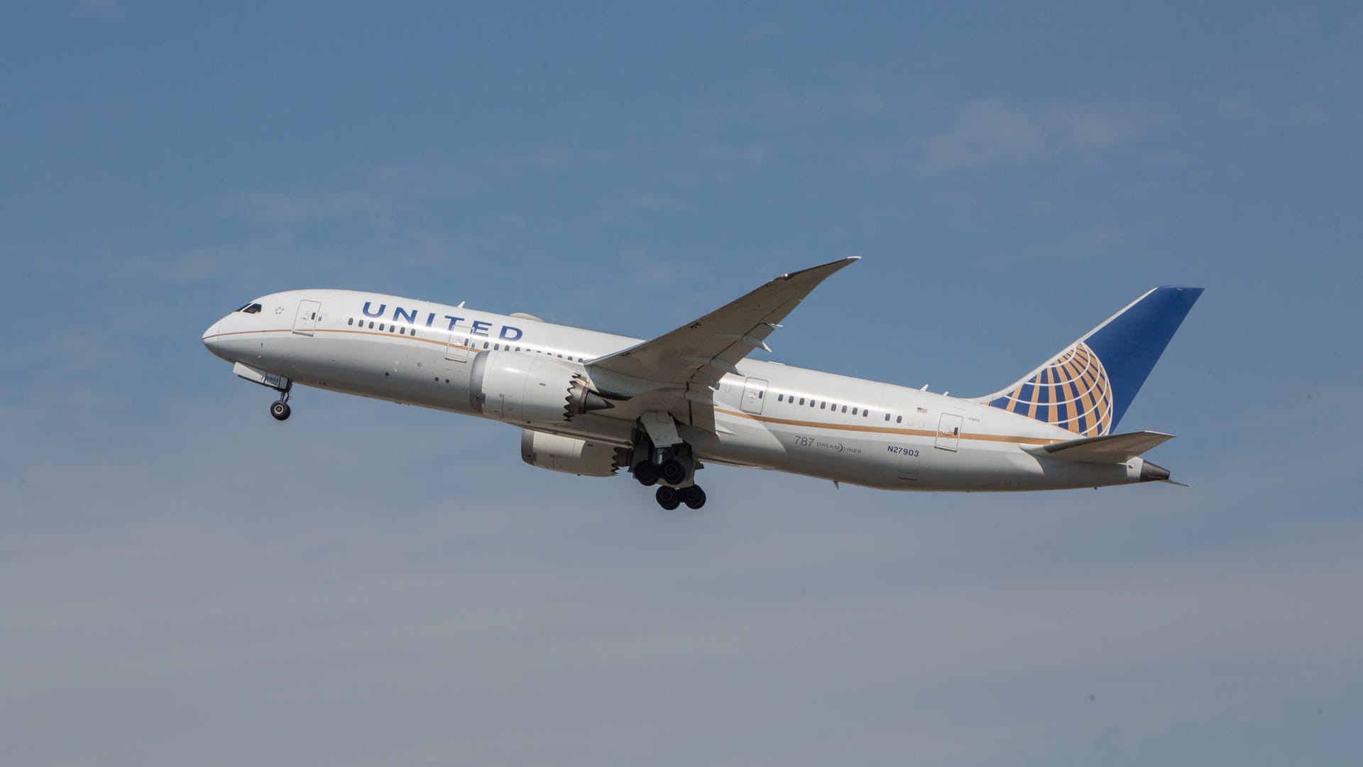Ein Boeing 787 Dreamliner von United Airlines: Die Fluggesellschaft hat 50 Airbus-Jets in Auftrag gegeben. Ein Boeing 787 Dreamliner von United Airlines: Die Fluggesellschaft hat 50 Airbus-Jets in Auftrag gegeben.