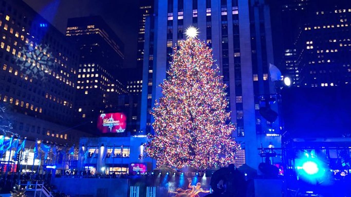 Ein Traum aus Licht: der Weihnachtsbaum am Rockefeller Center.