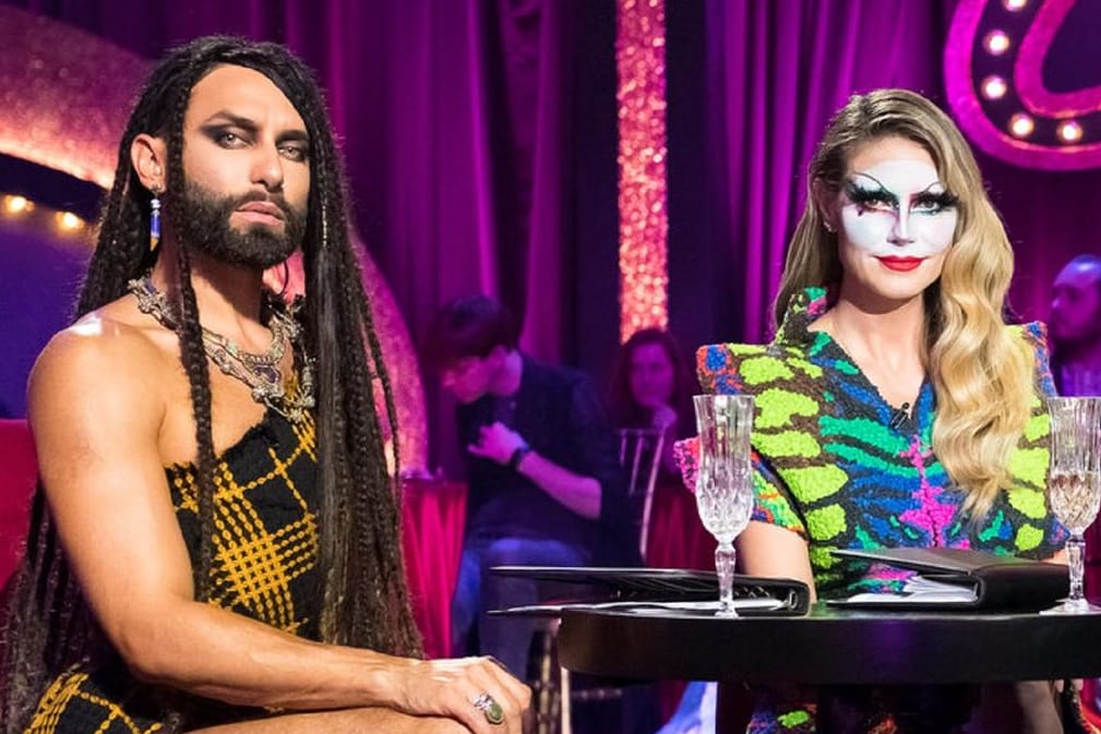 Conchita Wurst und Heidi Klum: Sie bieten den "Queen of Drags" im TV eine Bühne.