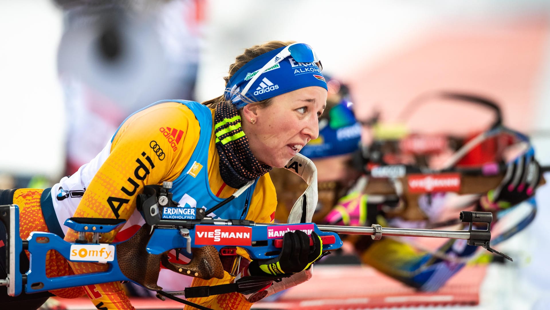 Lag lange im Bereich der Podiumsplätze: Franziska Preuß.