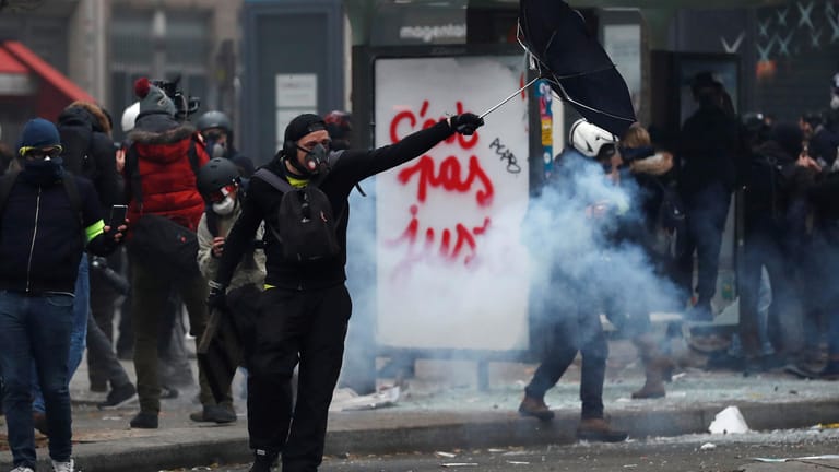 Streik in Frankreich: Landesweit kam es zu Protesten.