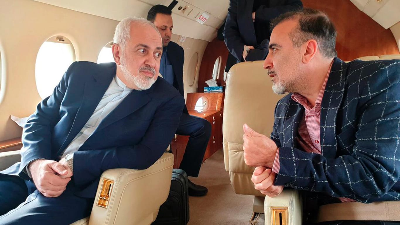 Der iranische Außenminister Sarif und Massud Soleimani: Die USA warfen dem Wissenschaftler vor, die Sanktionen gegen den Iran zu verletzen.