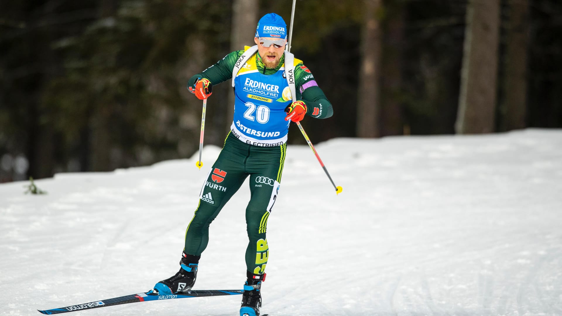 War der beste deutsche Athlet und übergab in der Staffel auf Platz eins: Erik Lesser.