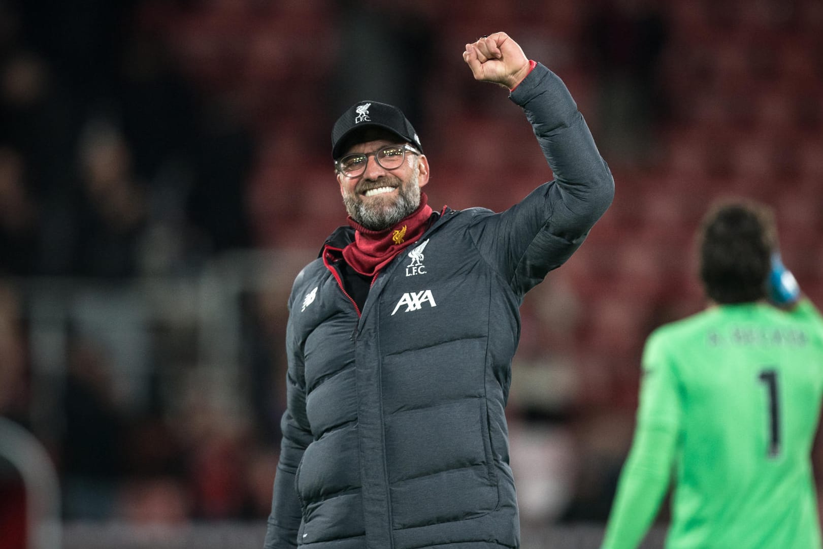 Bejubelte mit seinem Team nach dem Spiel den Sieg: Liverpool-Trainer Jürgen Klopp.