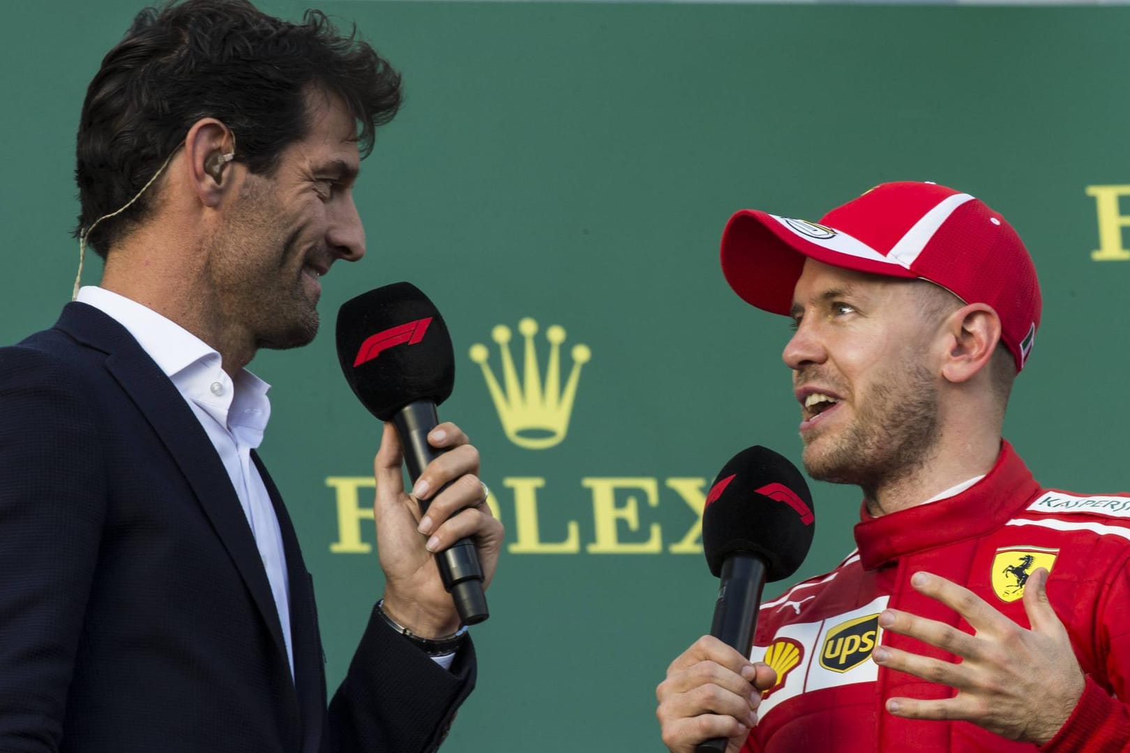 Attestiert Vettel (r.) eine besondere Schwäche: Ex-Teamkollege Mark Webber (l.).