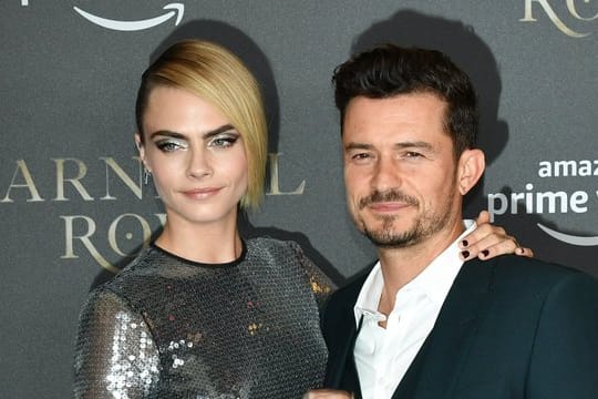 Orlando Bloom und Cara Delevingne bei der Premiere der Amazon-Serie "Carnival Row" in Berlin.