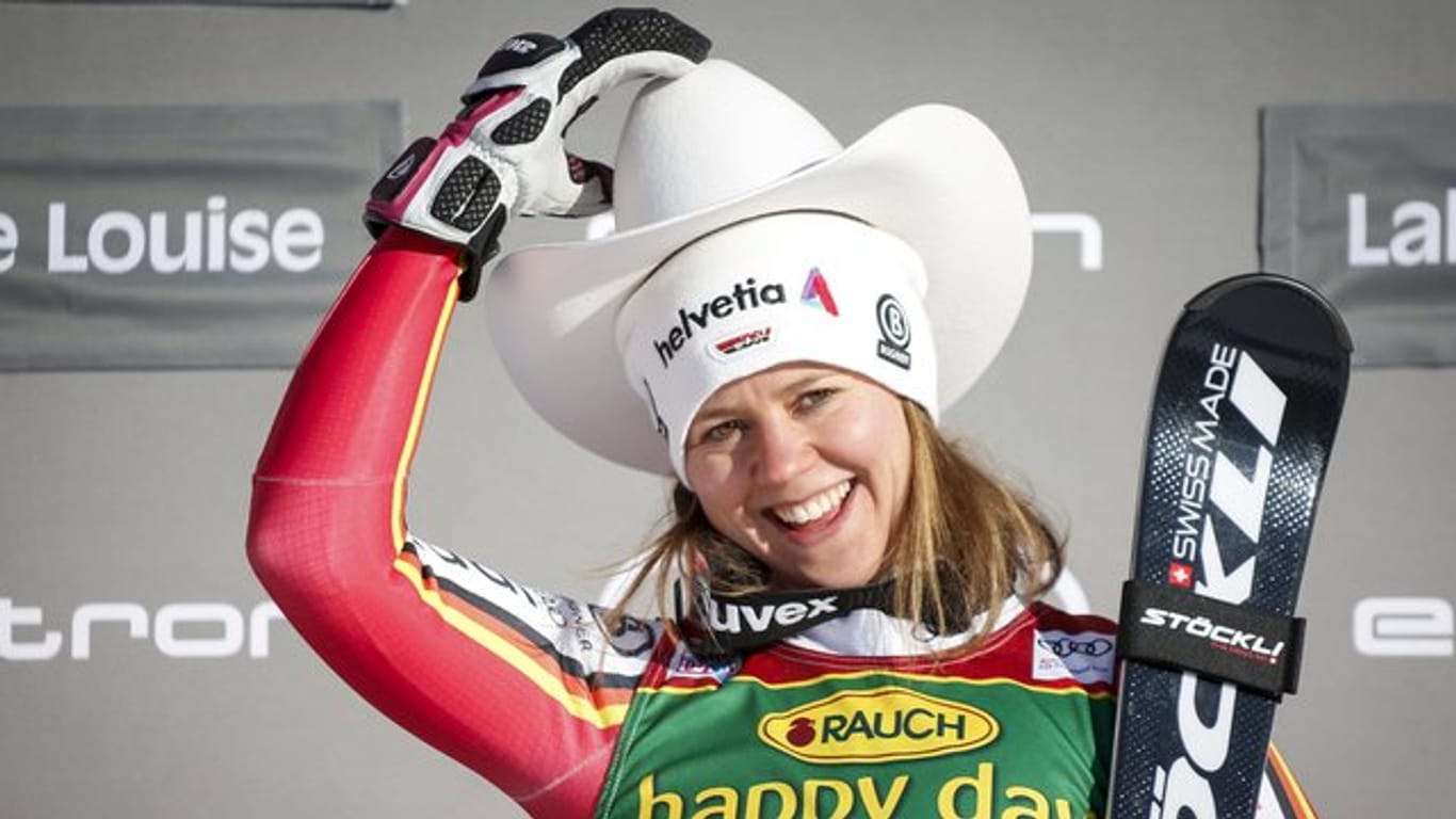 Viktoria Rebensburg gewann den Super-G in Lake Louise.