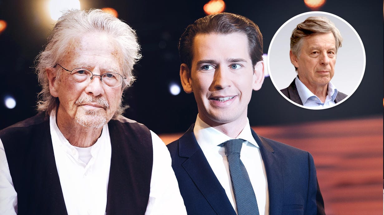 Peter Handke und Sebastian Kurz: Der eine wird ausgezeichnet, der andere ist bald wieder an der Macht.