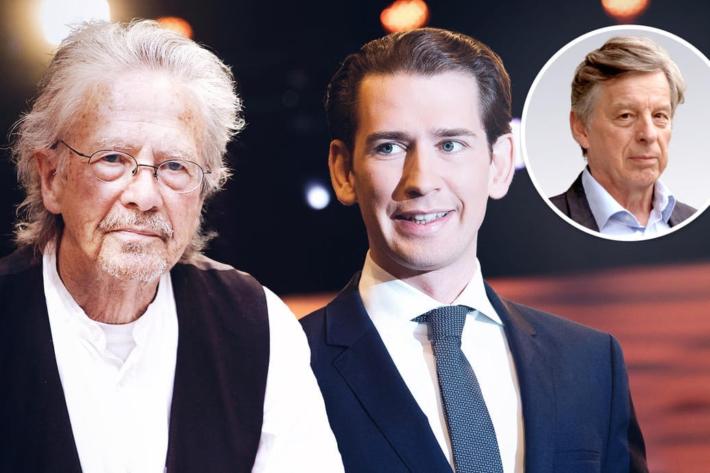 Peter Handke und Sebastian Kurz: Der eine wird ausgezeichnet, der andere ist bald wieder an der Macht.