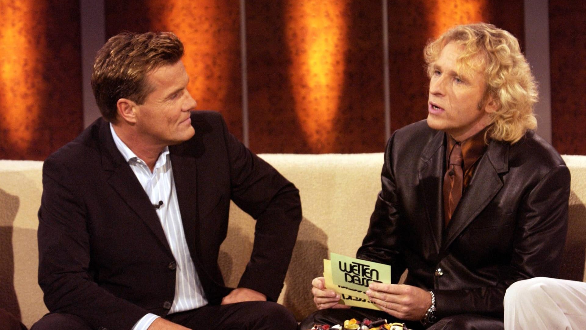 Dieter Bohlen und Thomas Gottschallk: Der Poptitan war oft bei "Wetten, dass..?!" zu Gast.