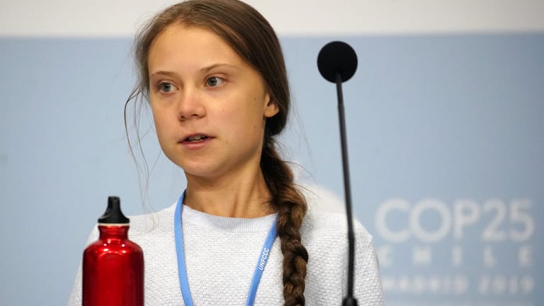 Greta Thunberg bei der Klimakonferenz in Madrid: Die 16-Jährige hat mit ihrem Streik fürs Klima die weltweiten Friday-for-Future-Demonstrationen ausgelöst.