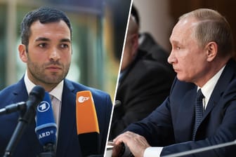Konstantin Kuhle und Wladimir Putin: Der FDP-Politiker kritisiert den russischen Präsidenten.