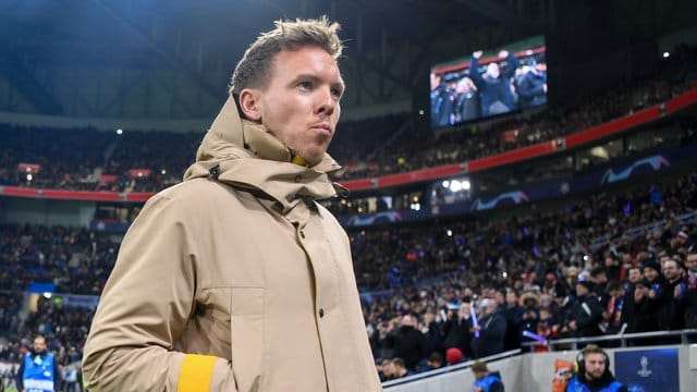 Leipzigs Trainer Julian Nagelsmann war trotz des Gruppensiegs nicht begeistert. Leipzigs Trainer Julian Nagelsmann war trotz des Gruppensiegs nicht begeistert.