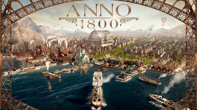 Plakat des Spiels Anno 1800: Die Aufbausimulation Anno 1800 ist im Epic Games Store aktuell stark reduziert.