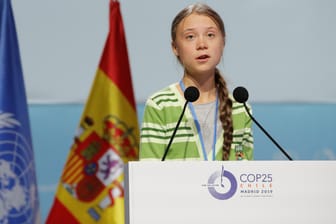 Greta Thunberg auf der Klimakonferenz: Sie hat die Staatenlenker erneut zum Handeln aufgefordert.