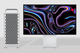 Das neue Mac Pro mit Apples 6K-Monitor Pro Display XDR: Wer die Geräte mit voller Ausstattung kaufen will, muss das Sparkonto plündern.