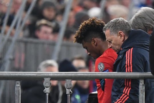 Wurde wenige Minuten nach seinem Tor zum 1:0 gegen Tottenham verletzt ausgewechselt: Kingsley Coman (l).