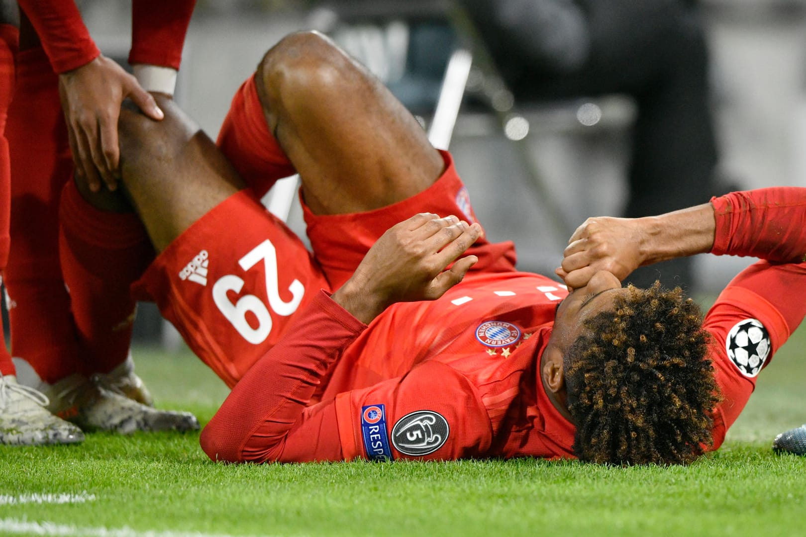 Kingsley Coman: Der Bayern-Star musste gegen Tottenham verletzt ausgewechselt werden.