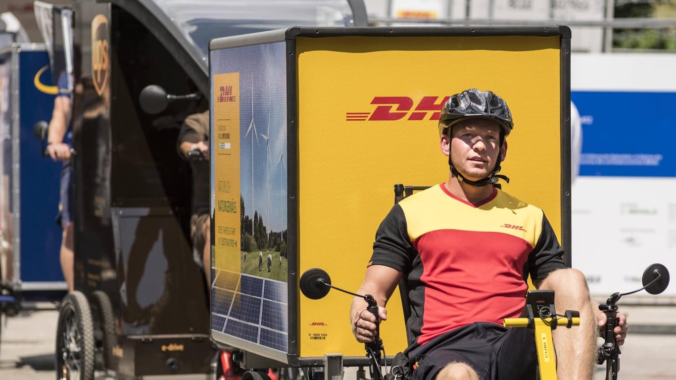 Ein Lastenrad, das das Land Berlin in einem Modellprojekt testet: Solche Räder könnten zukünftig auch in Hagen unterwegs sein.