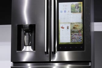Ein Smart-Kühlschrank der Firma Samsung auf der Technik-Messe CES in Las Vegas.