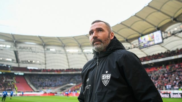 Bei Bundesliga-Absteiger VfB Stuttgart nicht unumstritten Trainer Tim Walter. Bei Bundesliga-Absteiger VfB Stuttgart nicht unumstritten Trainer Tim Walter.