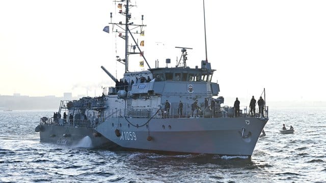 Das Minenjagdboot "Weilheim": Boote dieser Klasse stehen bald unter dem Kommando von Inka von Puttkamer.