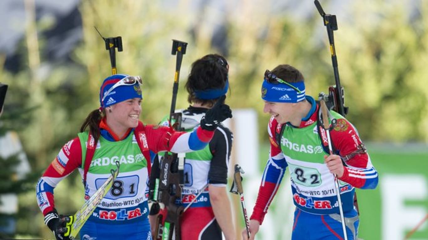 Die Russen Swetlana Slepzowa und Jewgeni Ustjugow haben Doping immer bestritten.