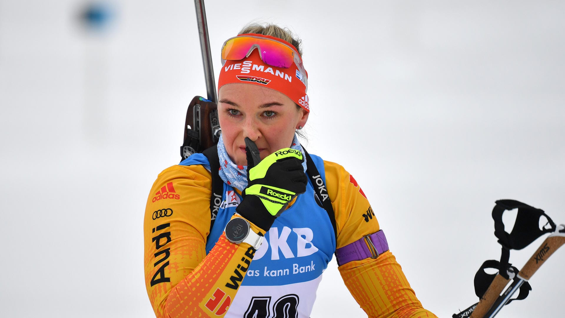 Fand deutliche Worte für den DSV-Auftritt beim Sprint in Hochfilzen: Denise herrmann.