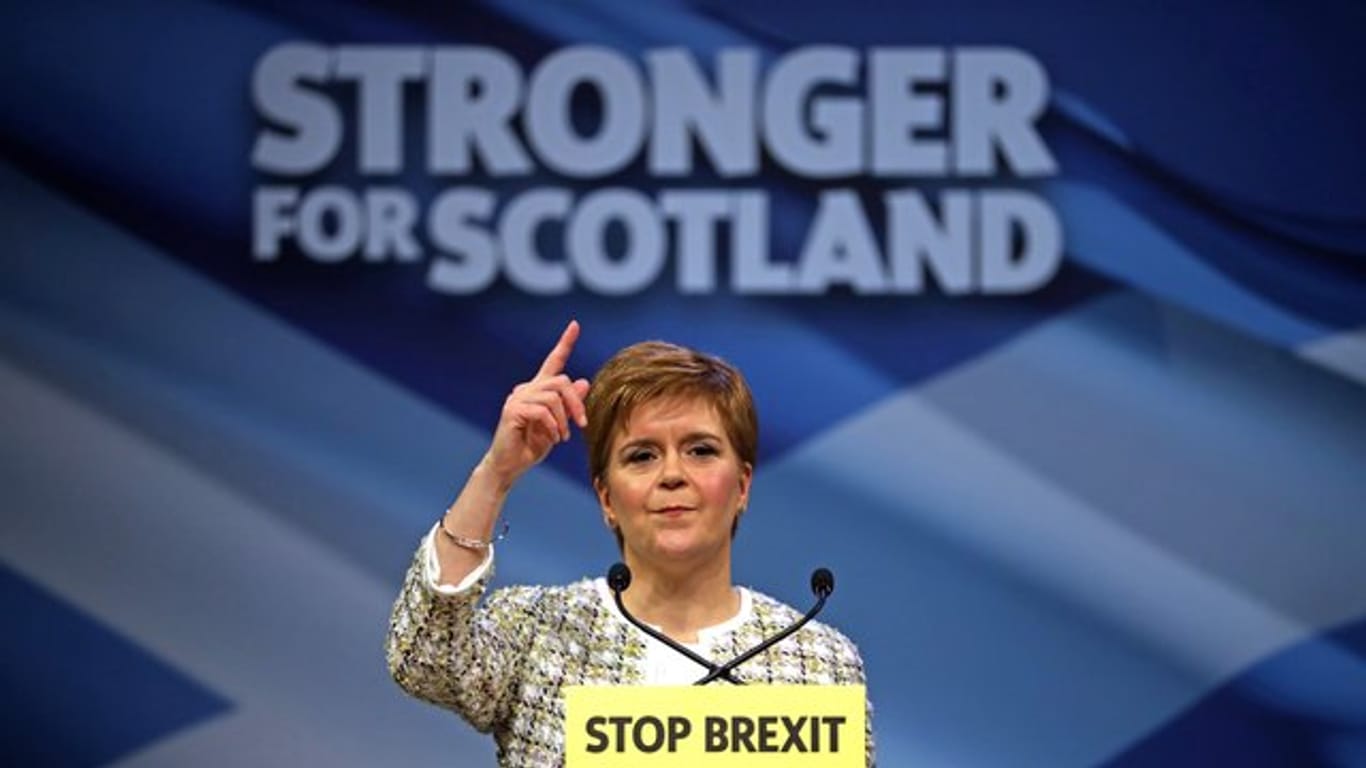 Nicola Sturgeon, Schottlands Premierministerin und SNP-Vorsitzende, Ende November in Glasgow.