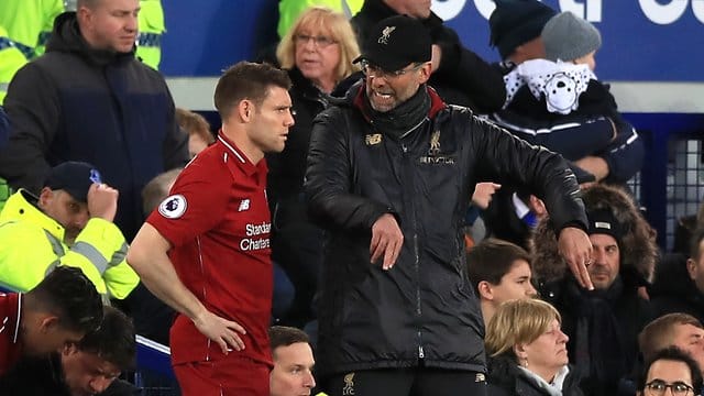 Verlängerten beide ihre Verträge in Liverpool: James Milner (l) und Coach Jürgen Klopp. Verlängerten beide ihre Verträge in Liverpool: James Milner (l) und Coach Jürgen Klopp.